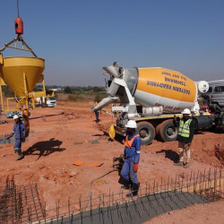 mixed cement construction